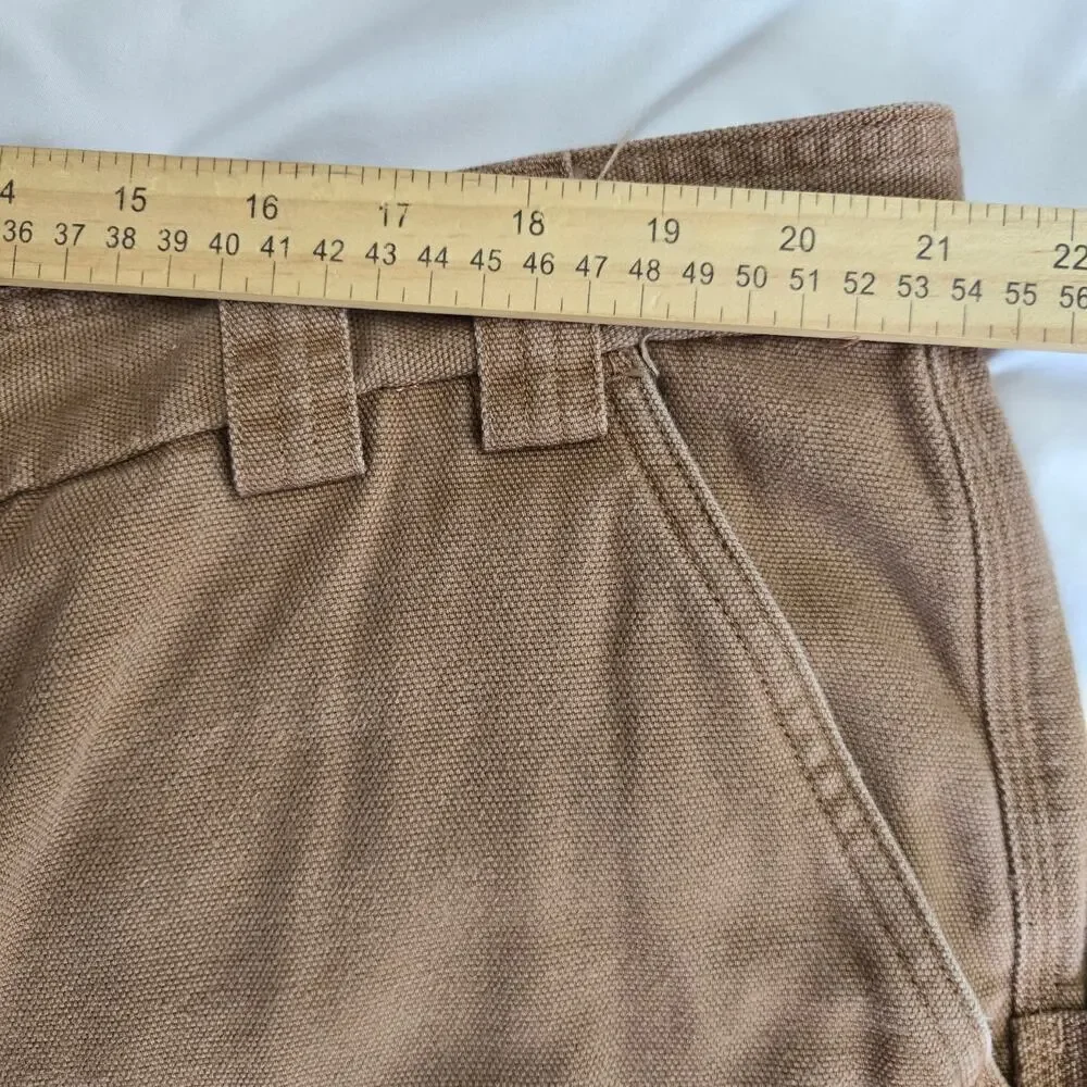 Duluth Trading Co. Men's Cargo Work Shorts – Size 46, 100% Cotton, Tan